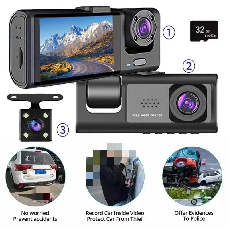 Dash Cam Night Vision Loop Recording