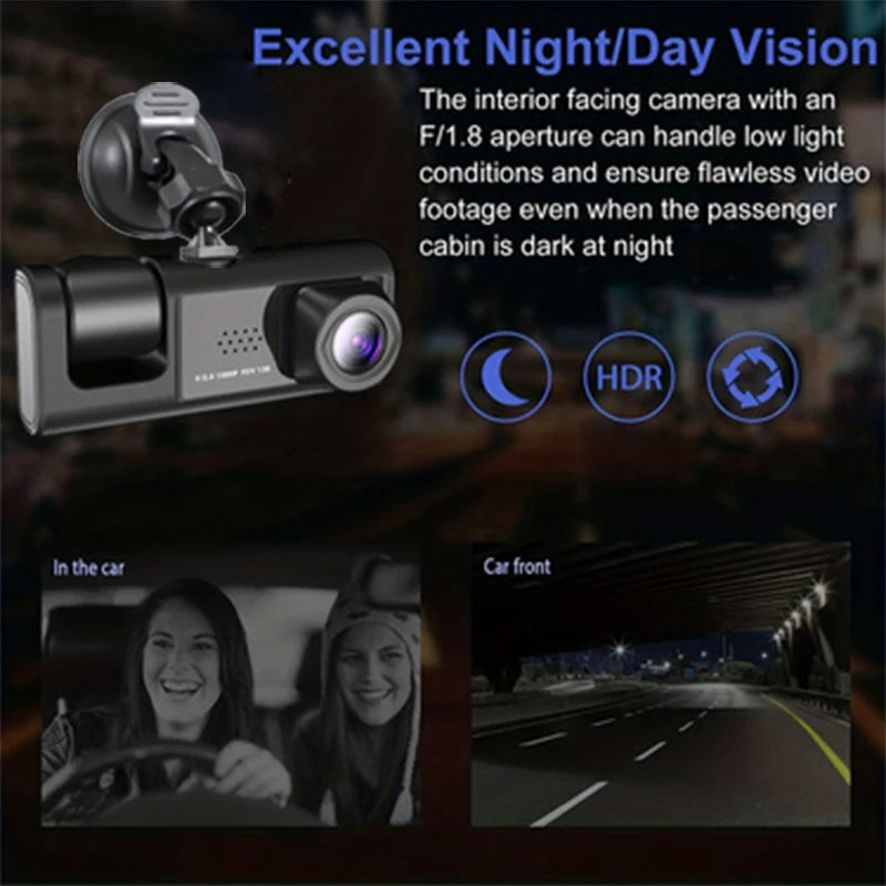 Dash Cam Night Vision Loop Recording