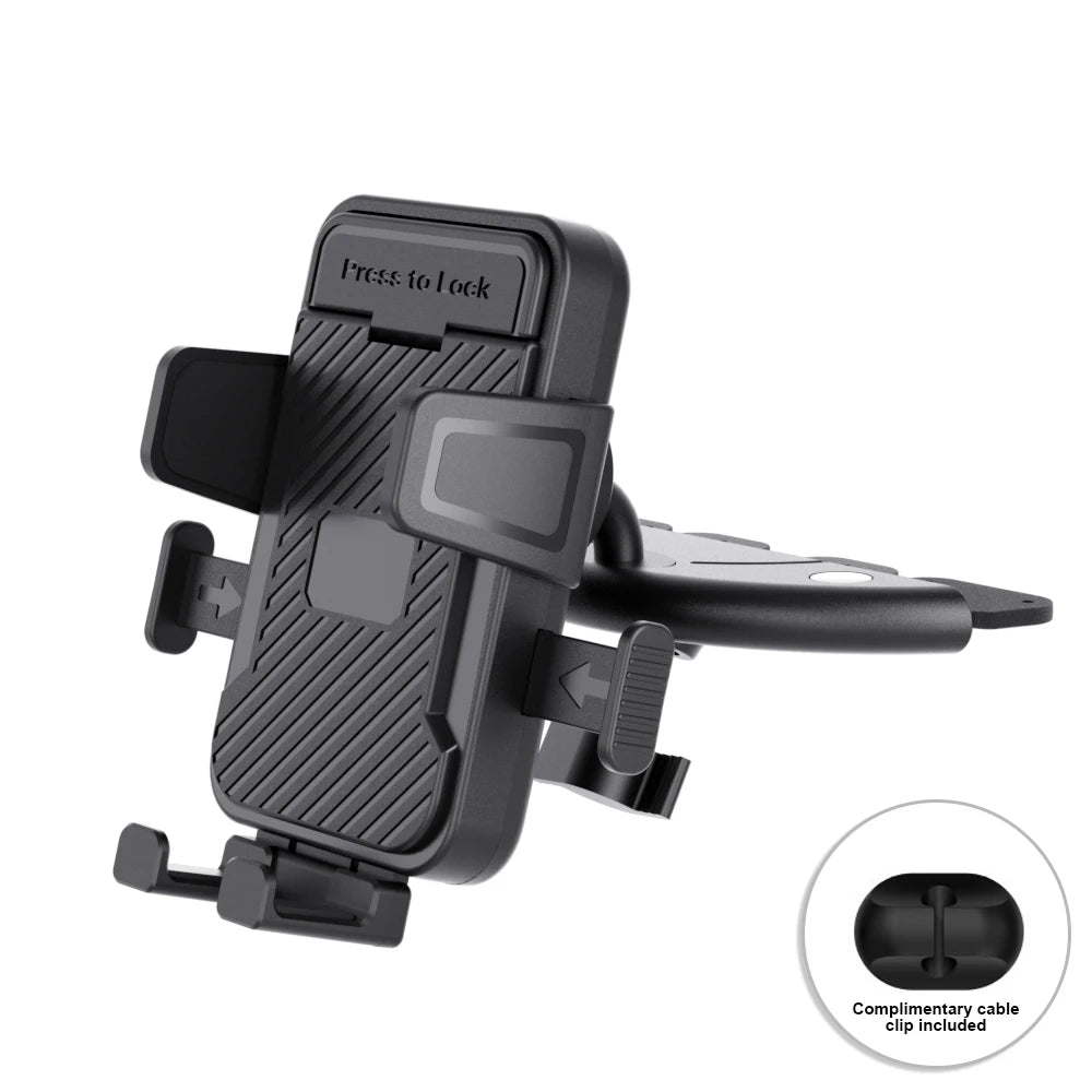 CD Slot Car Phone Mount Non Slip Grip