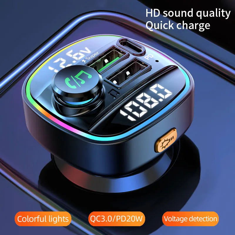 Bluetooth Transmitter Handsfre MP3 Player With Quick Charge Adapter for Car